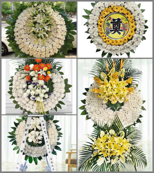 福建三明沙县富口镇洋花坑村花圈速递